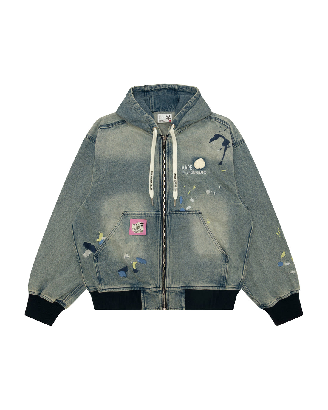 Hooded zip-up jacket