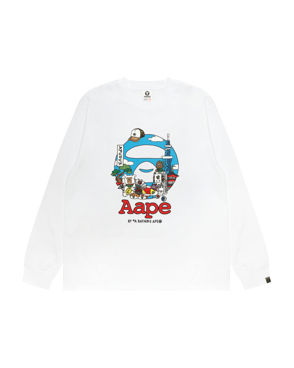AAPEUNVS Cartoon Graphic Long Sleeve Tee
