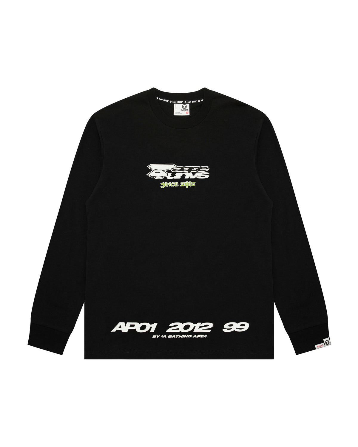 AAPE Universe logo long sleeve tee