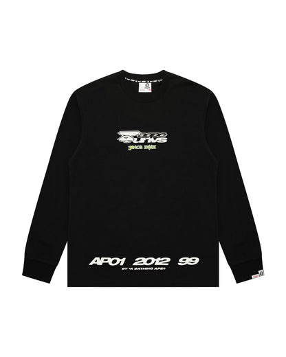 AAPE Universe logo long sleeve tee