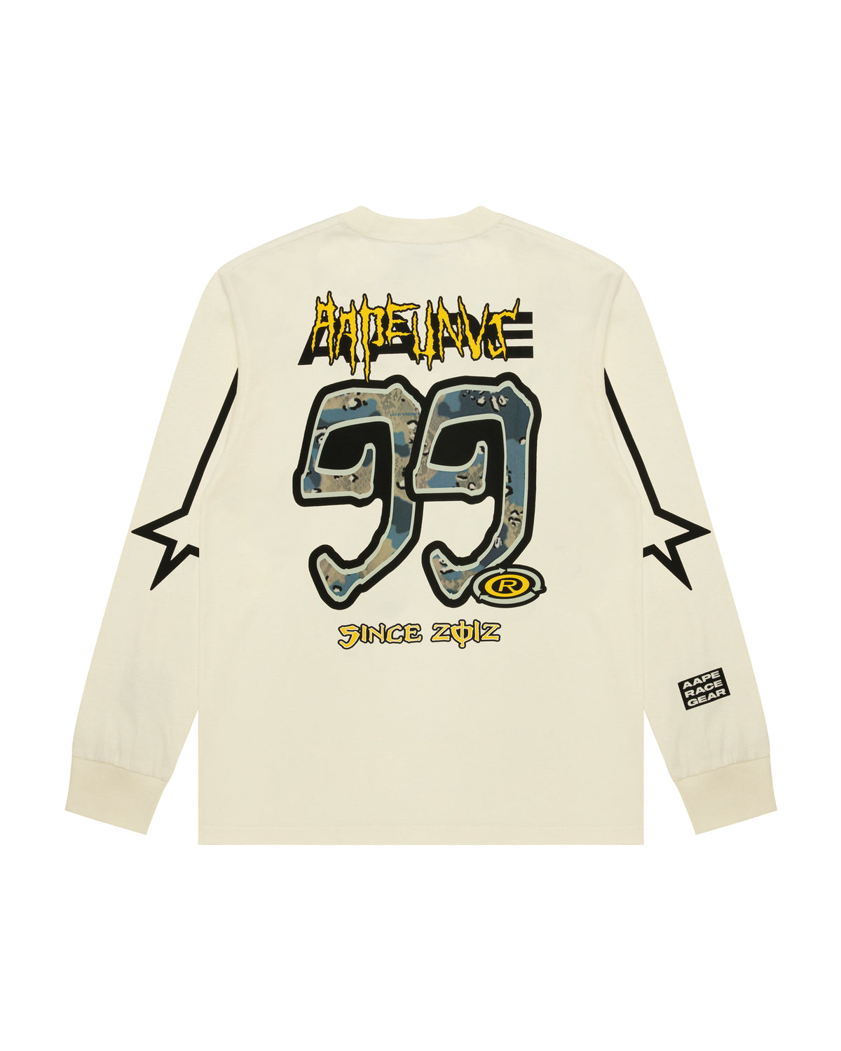 AAPE Universe logo long sleeve tee