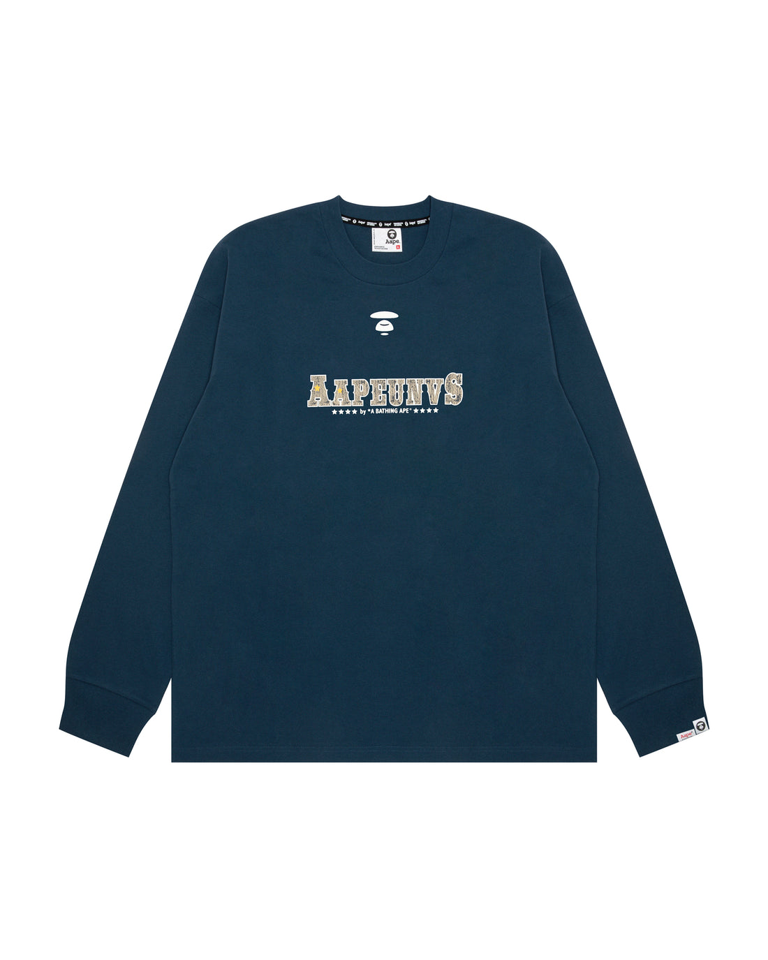 AAPEUNVS moonface logo long sleeve tee