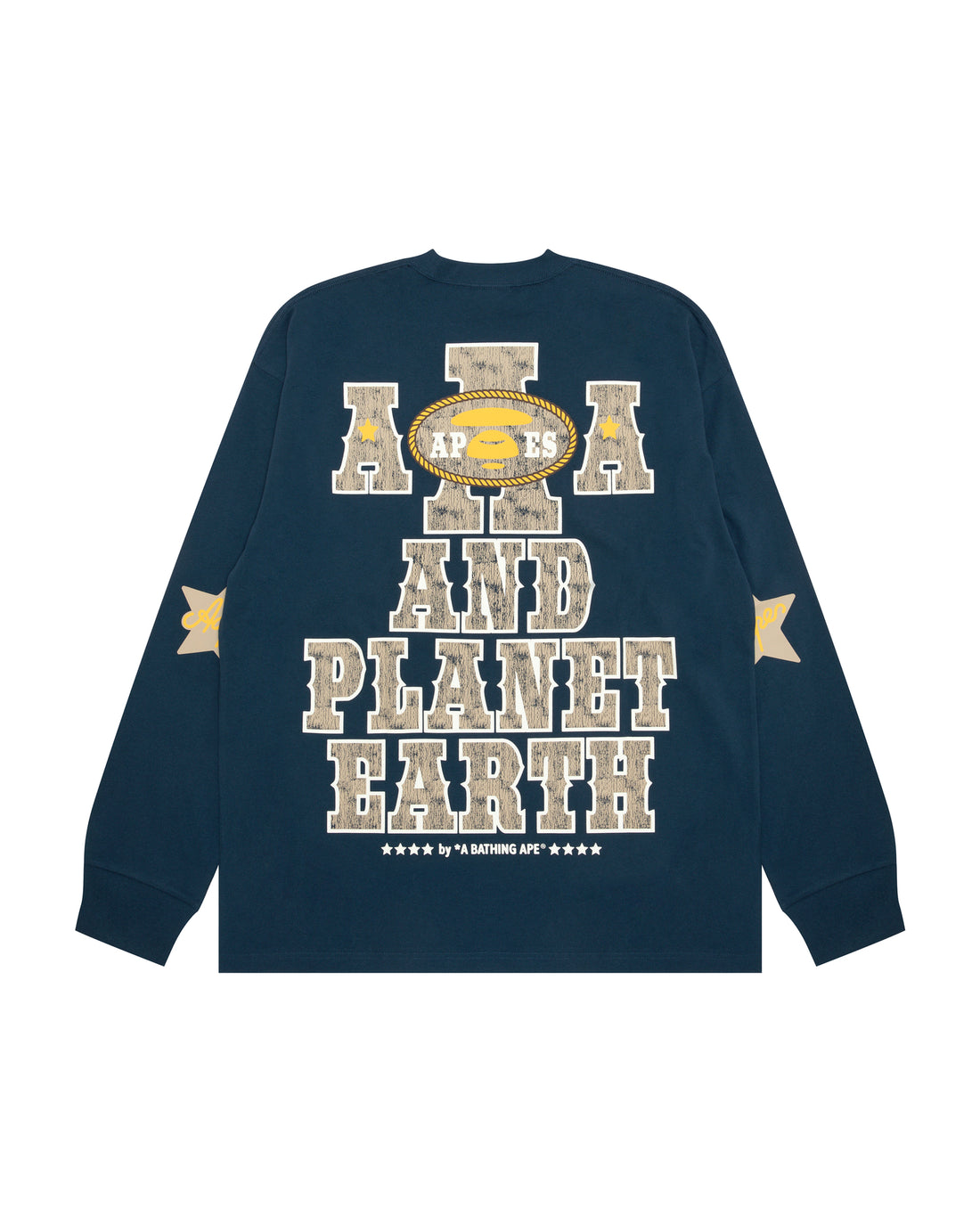 AAPEUNVS moonface logo long sleeve tee