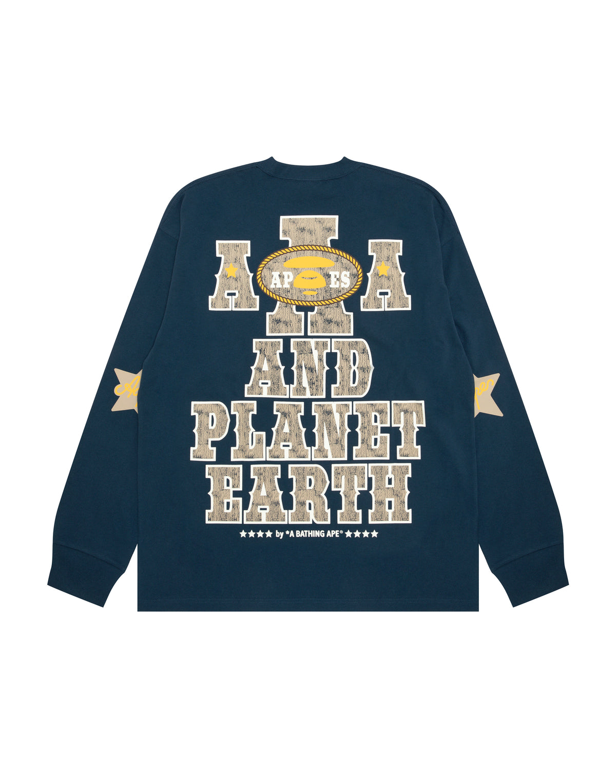 AAPEUNVS moonface logo long sleeve tee
