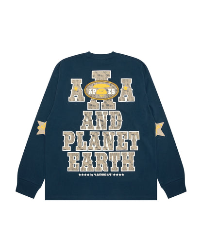 AAPEUNVS moonface logo long sleeve tee