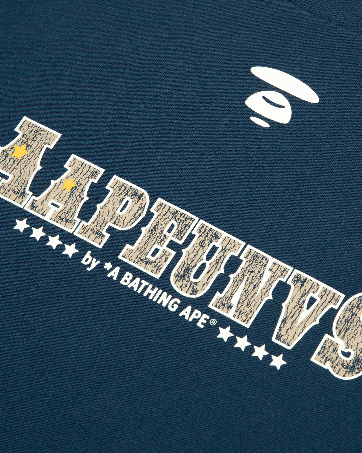AAPEUNVS moonface logo long sleeve tee