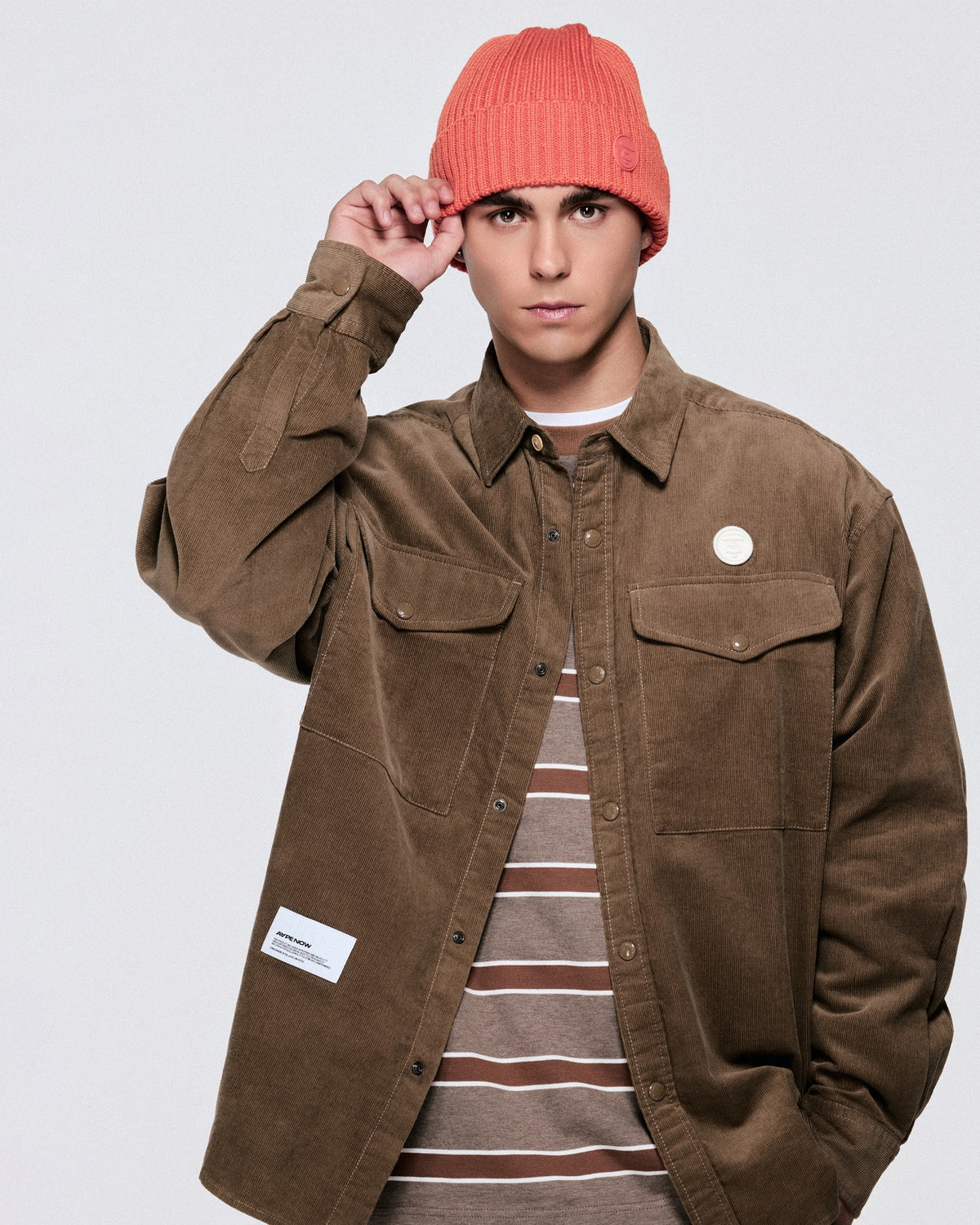AAPENOW striped long sleeve tee