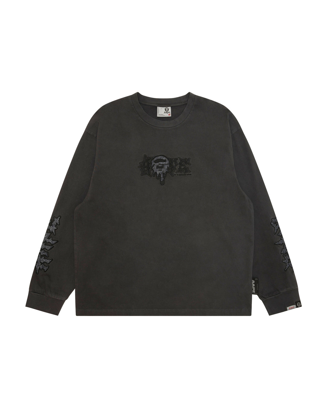 Moonface embroidered long sleeve tee