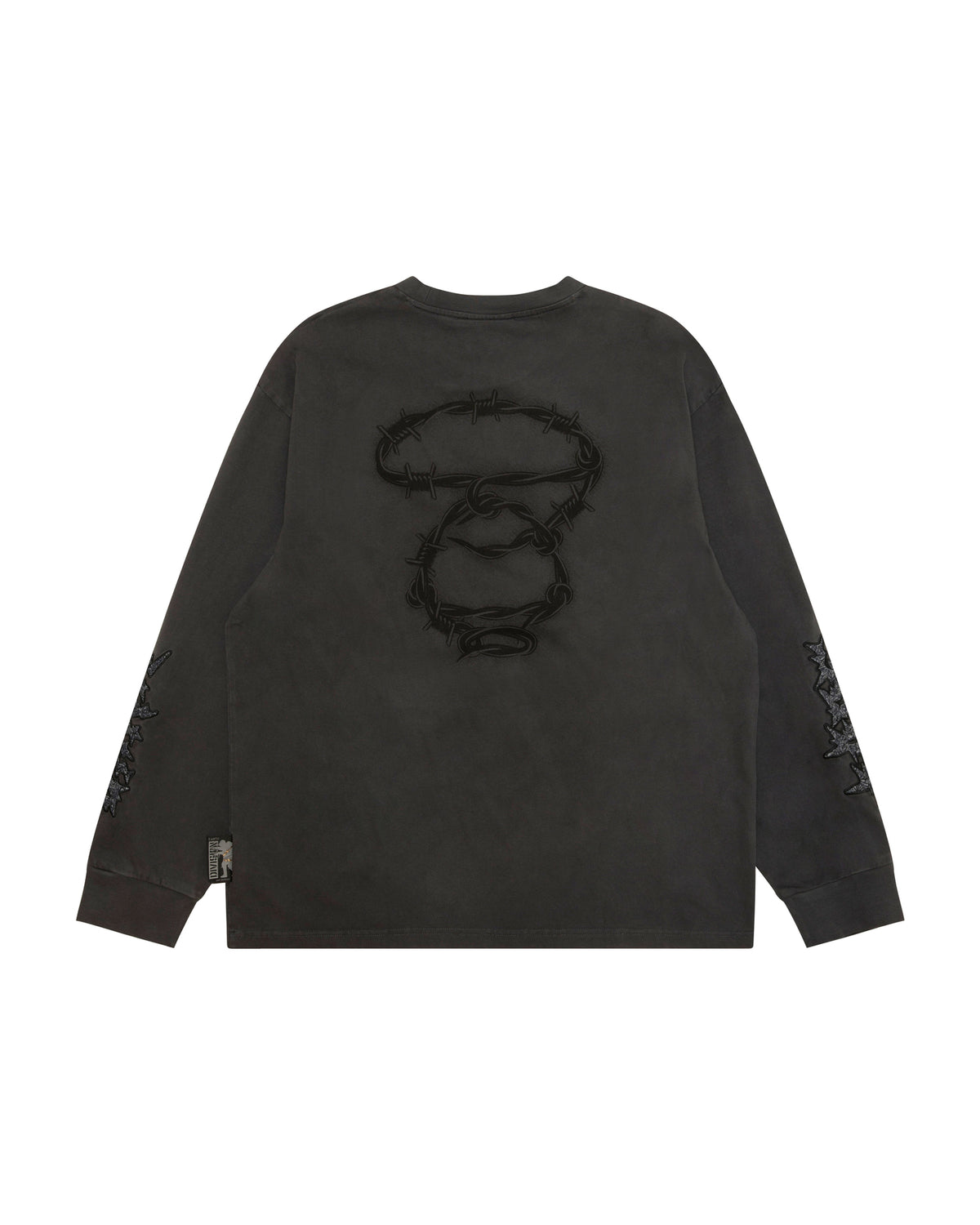 Moonface embroidered long sleeve tee