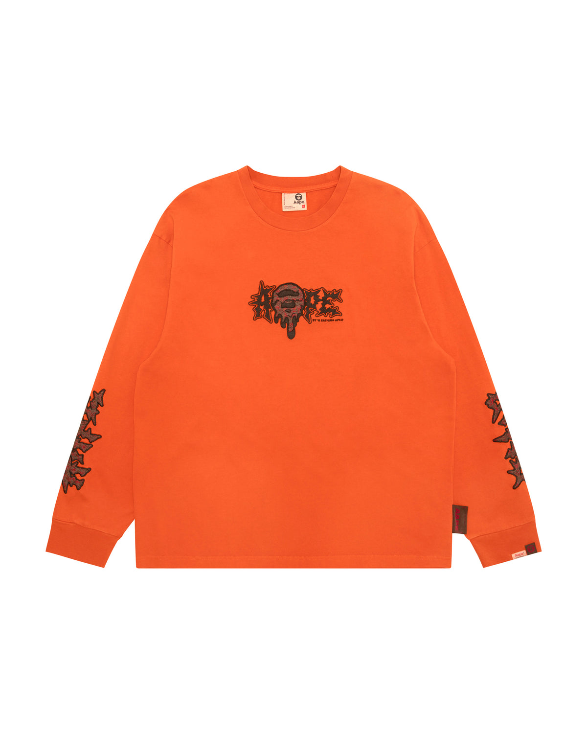 Moonface embroidered long sleeve tee