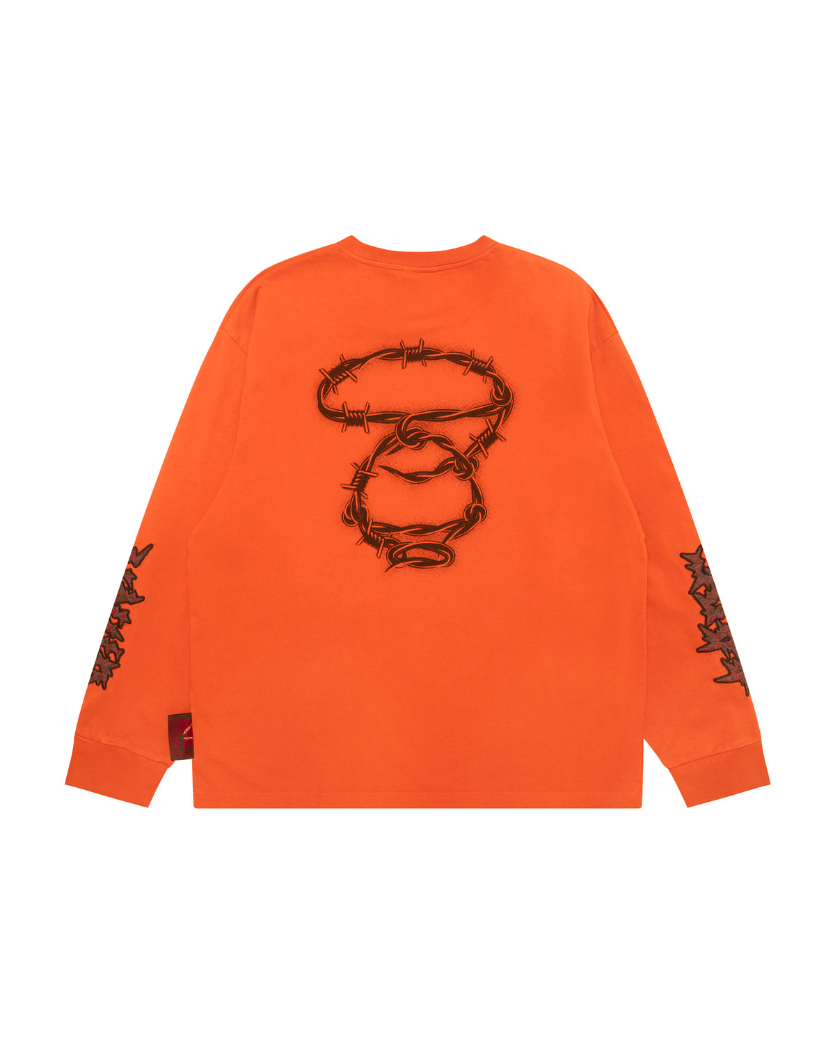 Moonface embroidered long sleeve tee