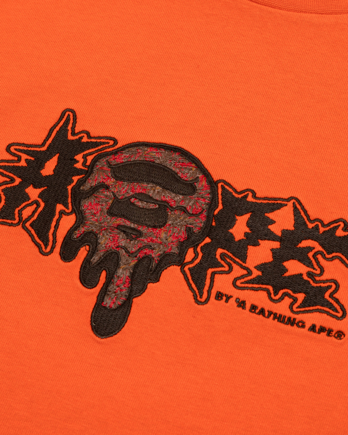 Moonface embroidered long sleeve tee