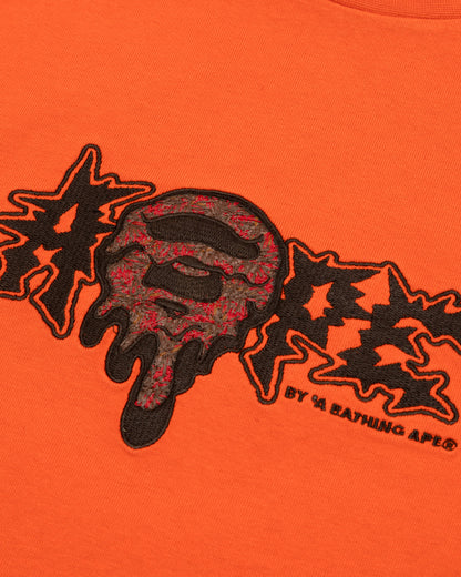 Moonface embroidered long sleeve tee