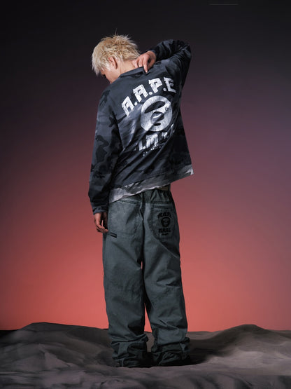 X NOMANUAL Moonface Crewneck Long Tee