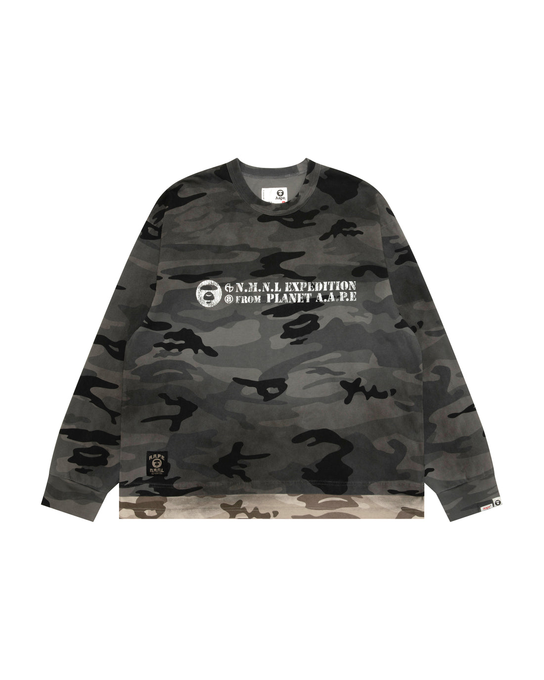 X NOMANUAL Moonface Crewneck Long Tee