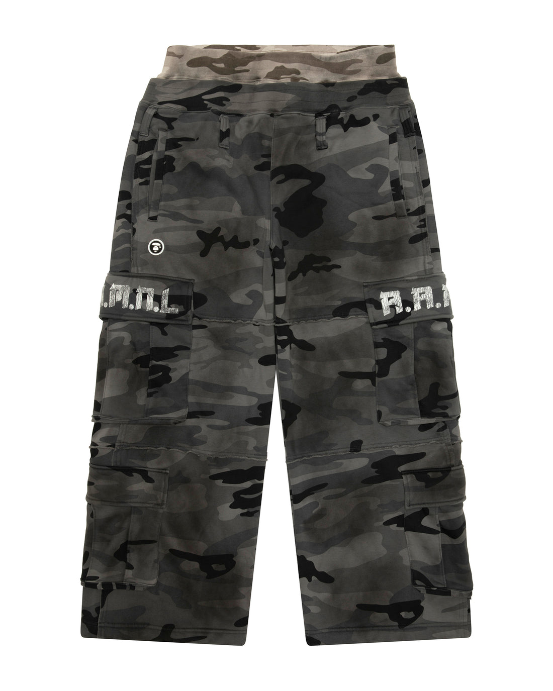 X NOMANUAL Moonface Camo Cargo Sweat Pants