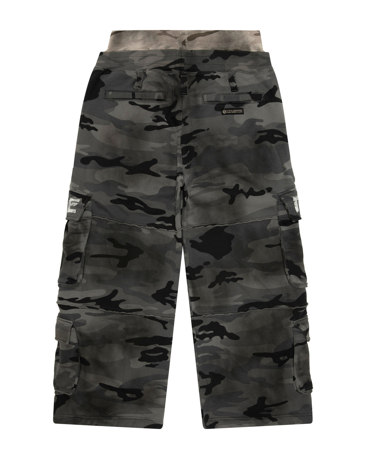 X NOMANUAL Moonface Camo Cargo Sweat Pants