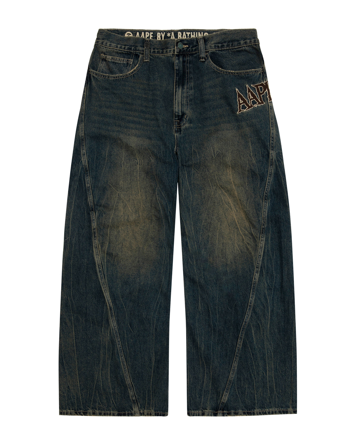 AAPEUNVS 3D Cut Jeans
