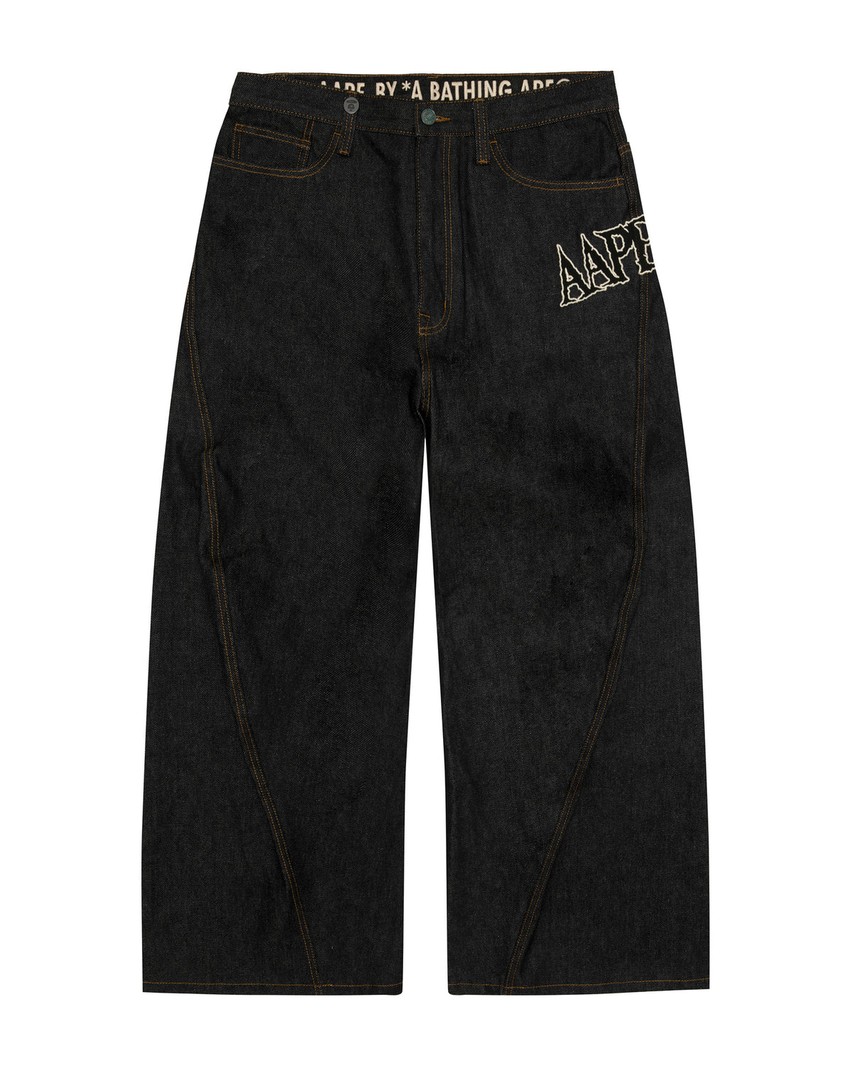 AAPEUNVS 3D Cut Jeans