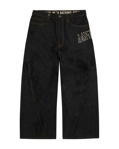 AAPEUNVS 3D Cut Jeans