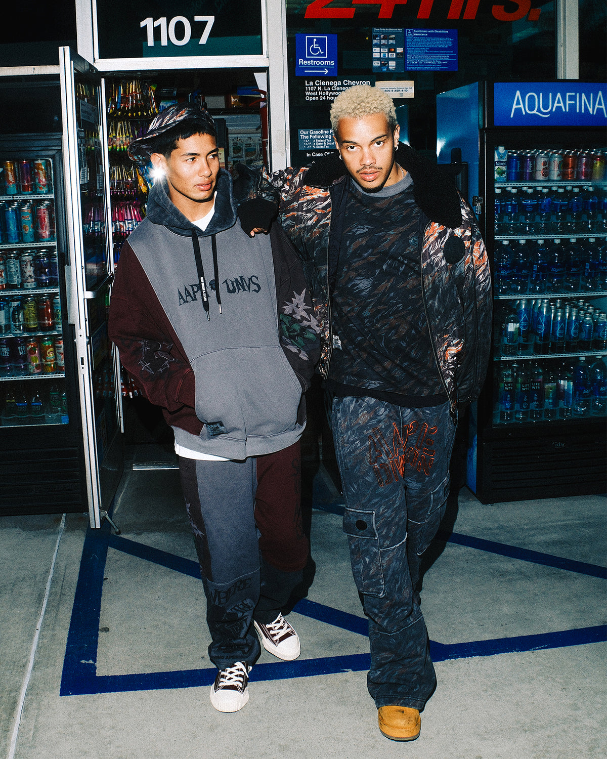 Moonface Camo Cargo Sweat Pants