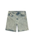 AAPENOW moonface logo denim shorts