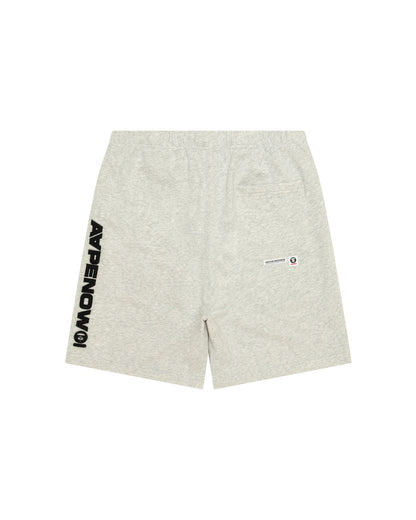 AAPENOW moonface logo sweat shorts