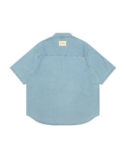 AAPENOW moonface logo shirt