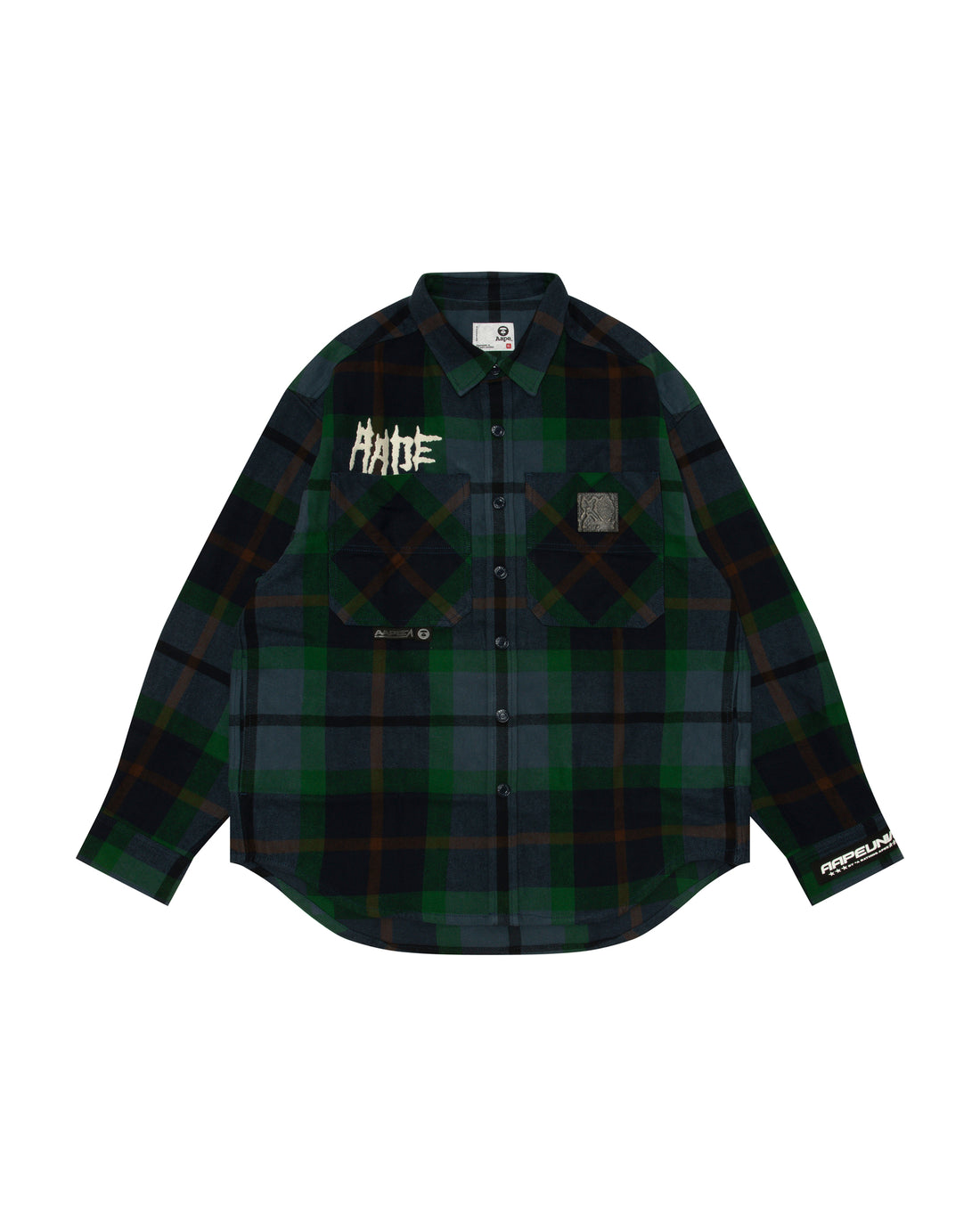 AAPE UNVS check long sleeve shirt