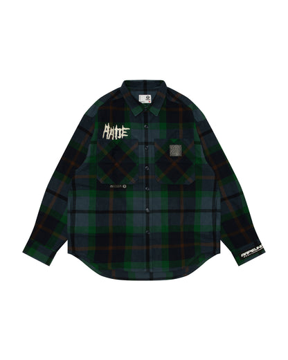 AAPE UNVS check long sleeve shirt