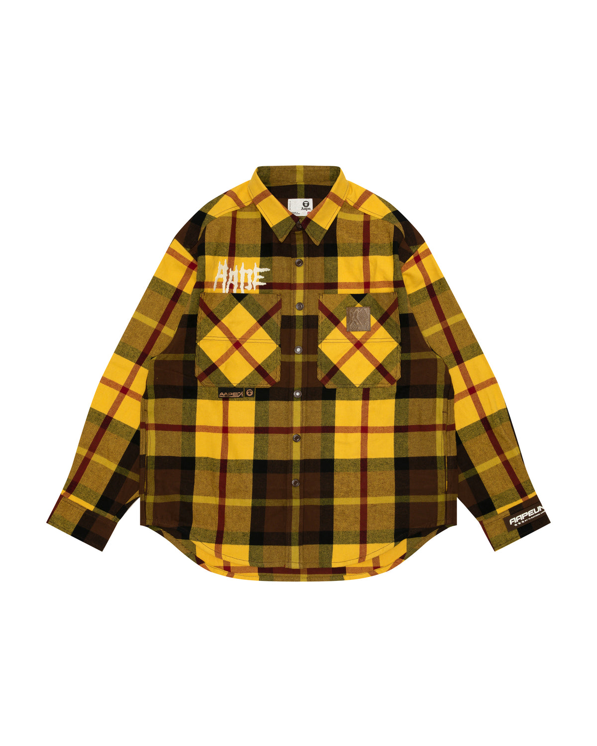 AAPE UNVS check long sleeve shirt