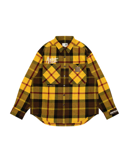 AAPE UNVS check long sleeve shirt