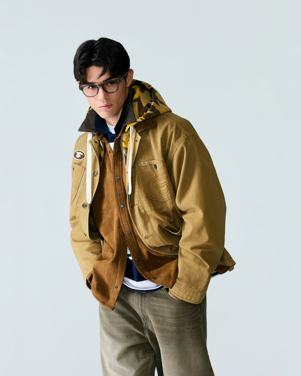AAPE College Crop Shirt