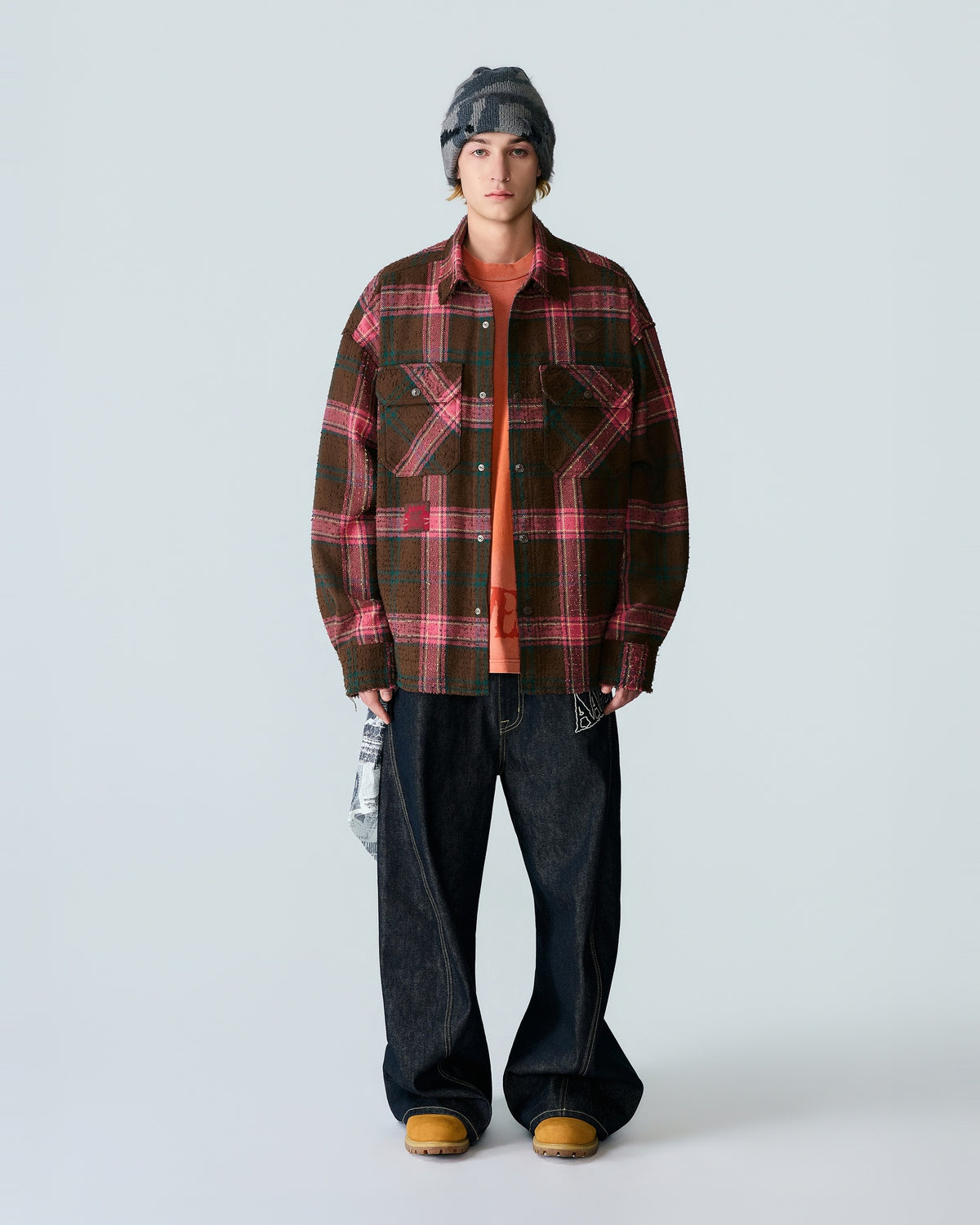AAPEUNVS Washed Distressed Shirt