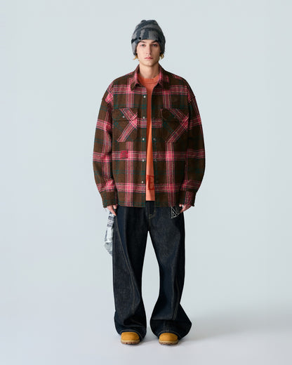 AAPEUNVS Washed Distressed Shirt