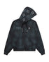 X NOMANUAL Moonface Hooded Zip-up Sweater