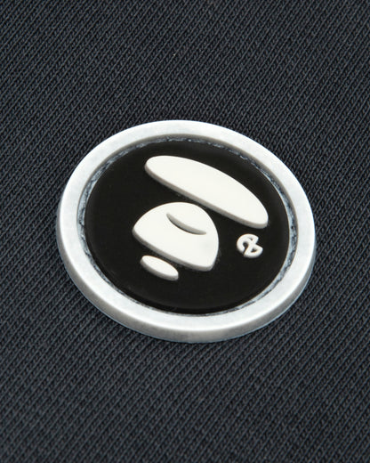 X NOMANUAL Moonface Hooded Zip-up Sweater
