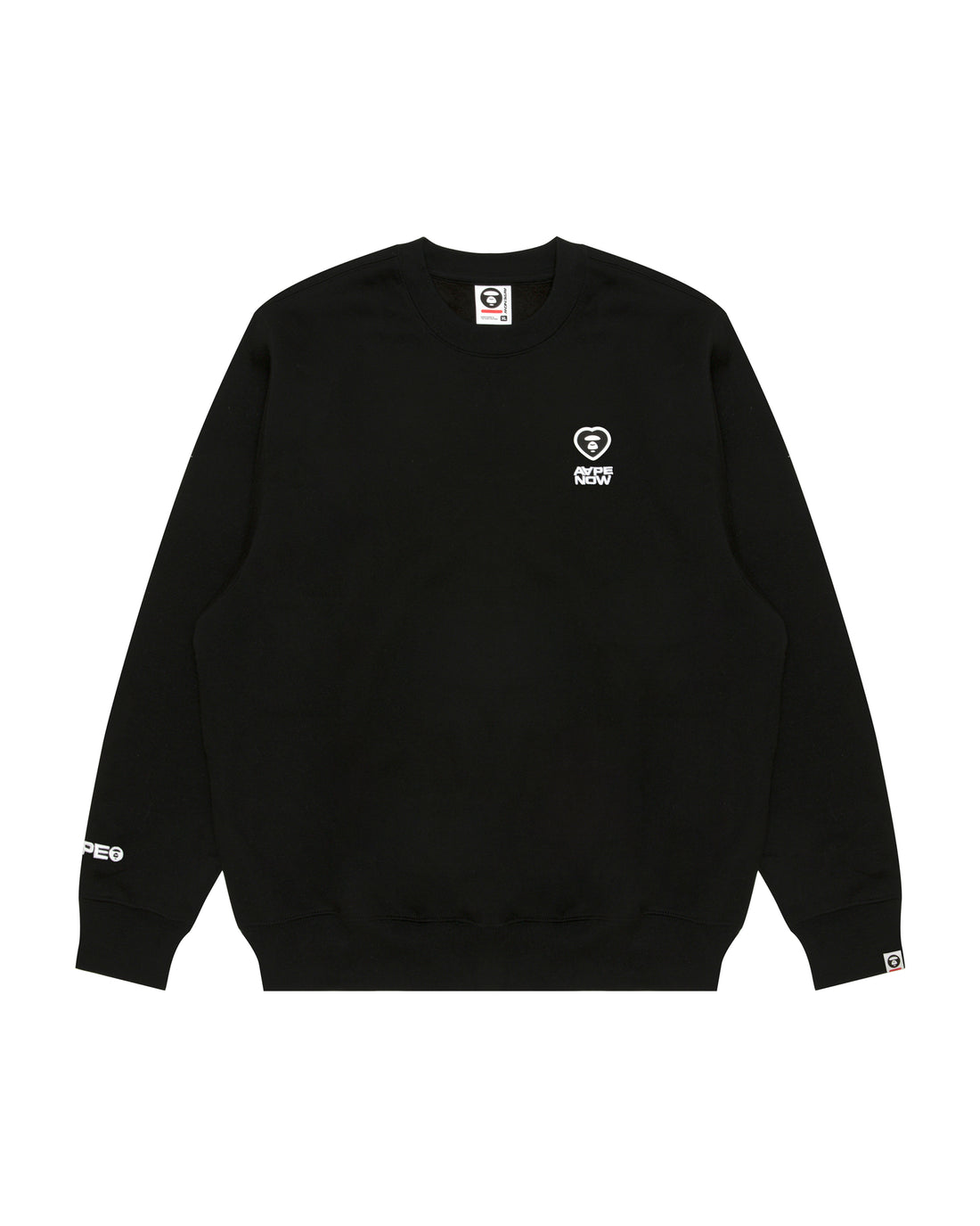 AAPENOW moonface logo crew neck sweatshirt