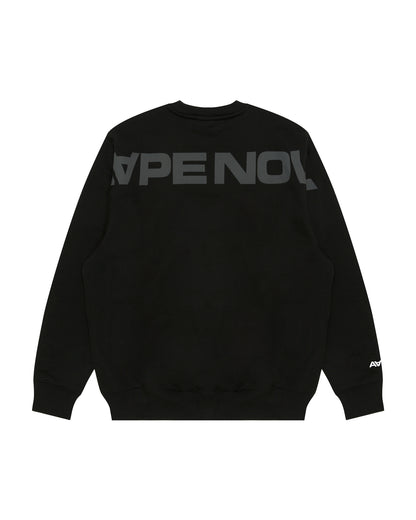 AAPENOW moonface logo crew neck sweatshirt