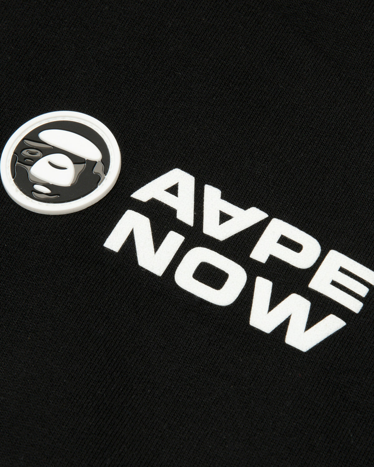 AAPENOW moonface logo zip-up hoodie