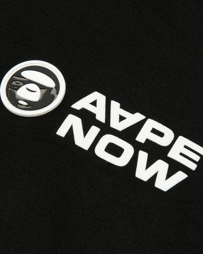 AAPENOW moonface logo zip-up hoodie