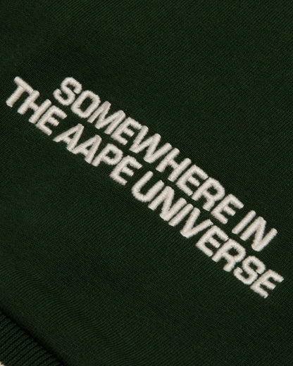 AAPENOW moonface logo varsity jacket