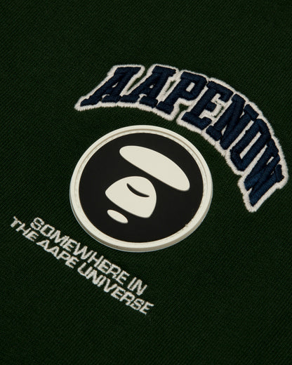 AAPENOW moonface logo varsity jacket