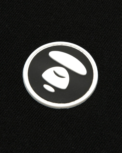 Moonface logo button down cardigan
