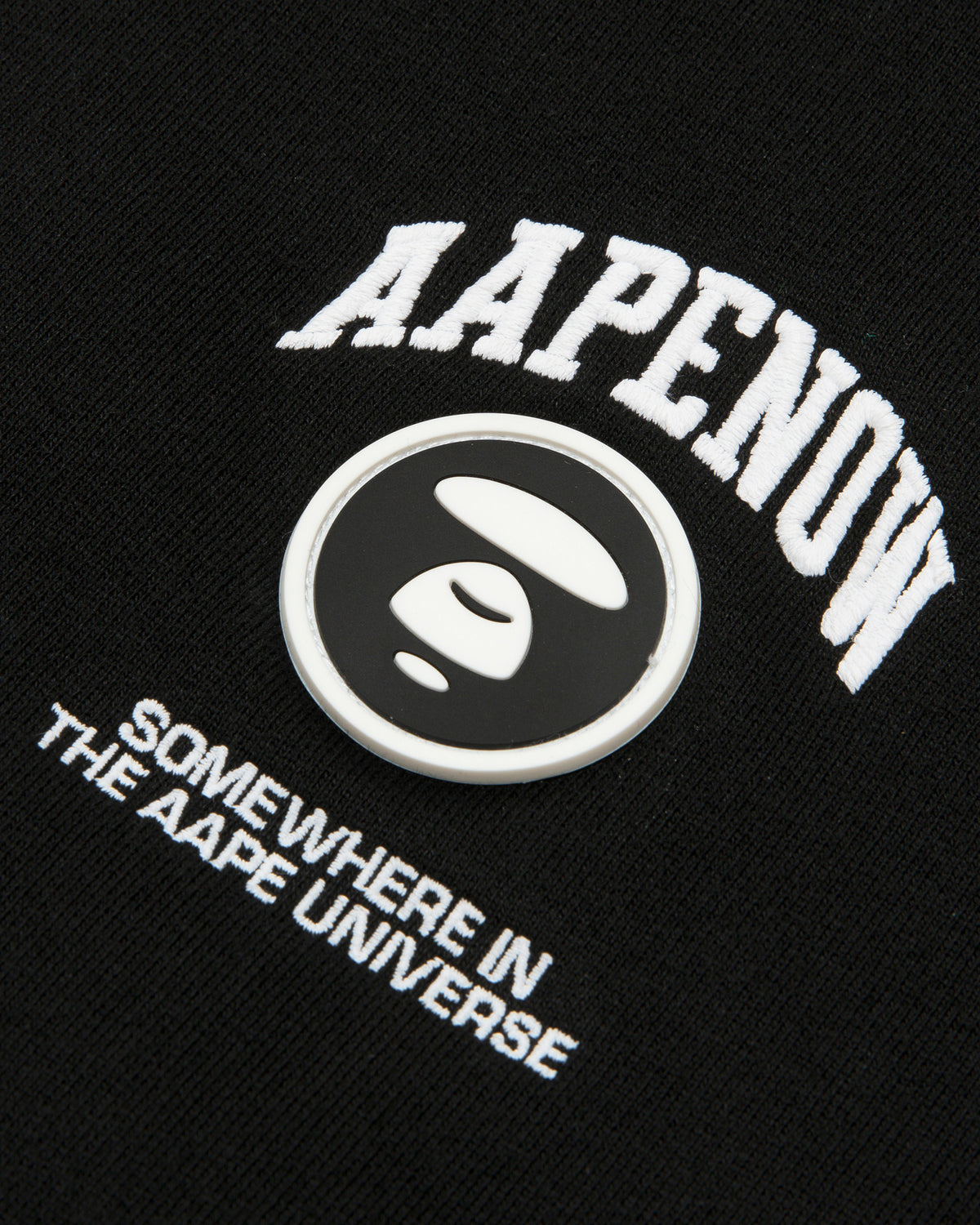 AAPENOW moonface logo zip-up hoodie