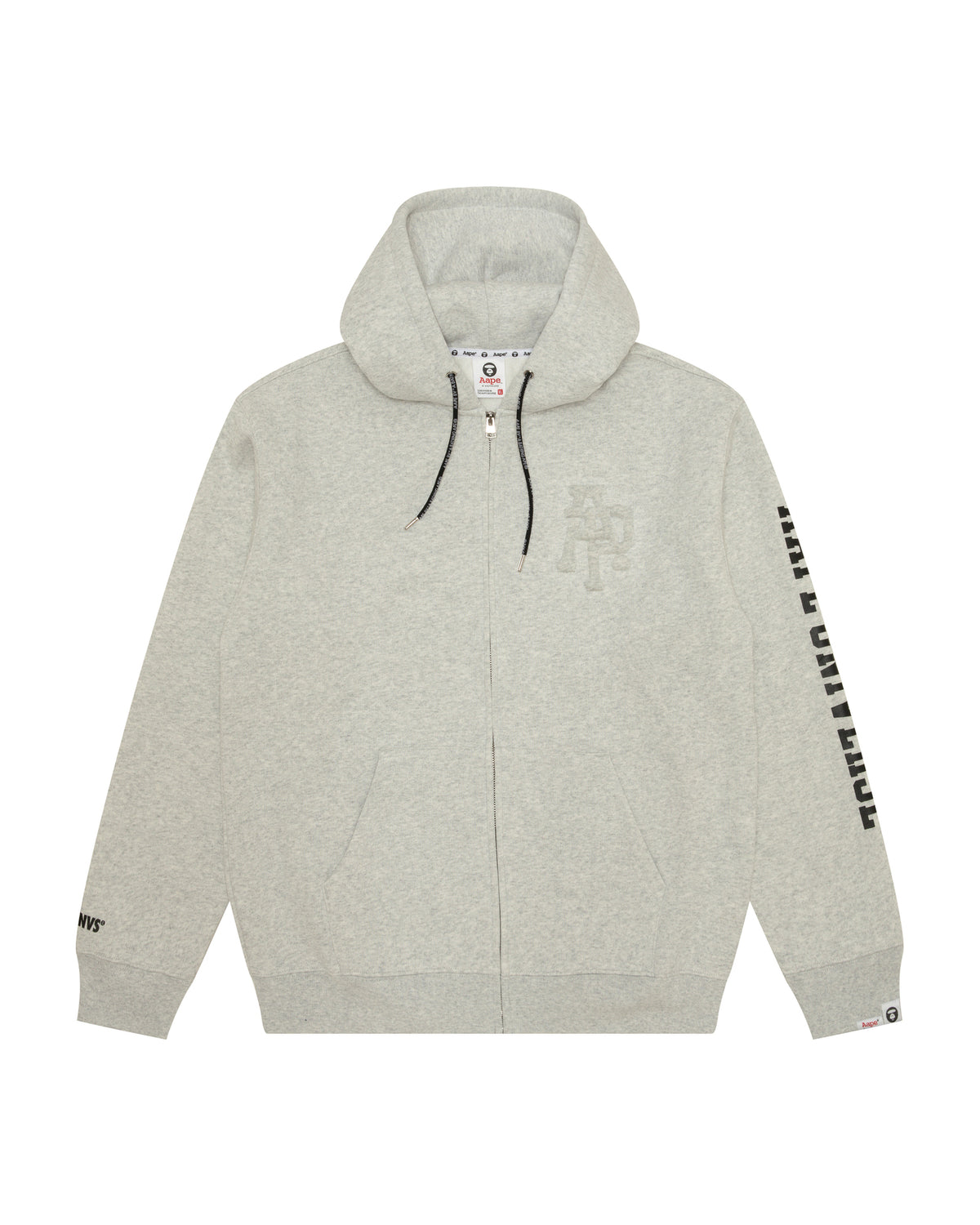 Logo basic zip-up hoodie