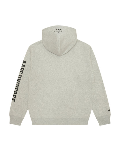 Logo basic zip-up hoodie