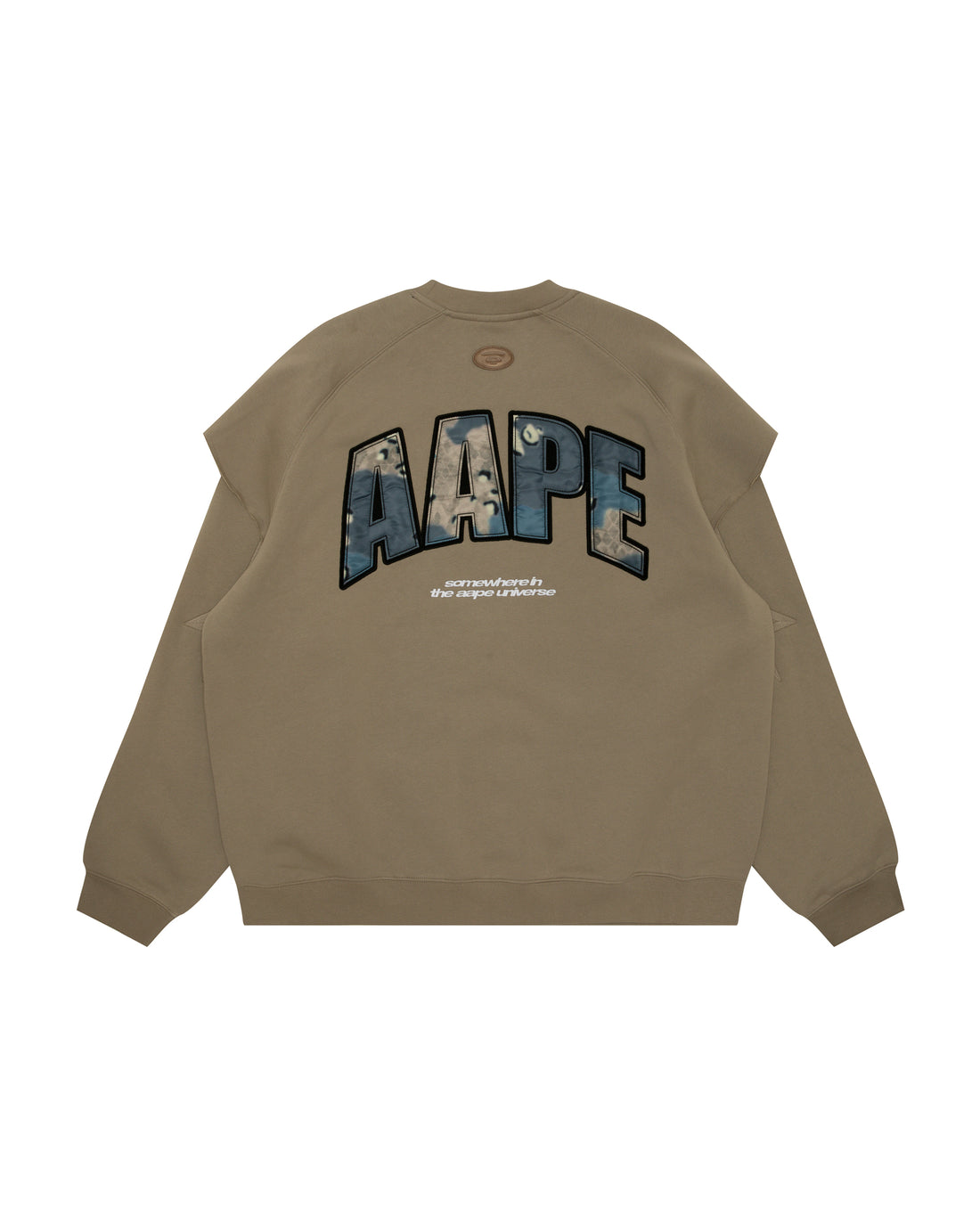 Moonface logo layered sweatshirt