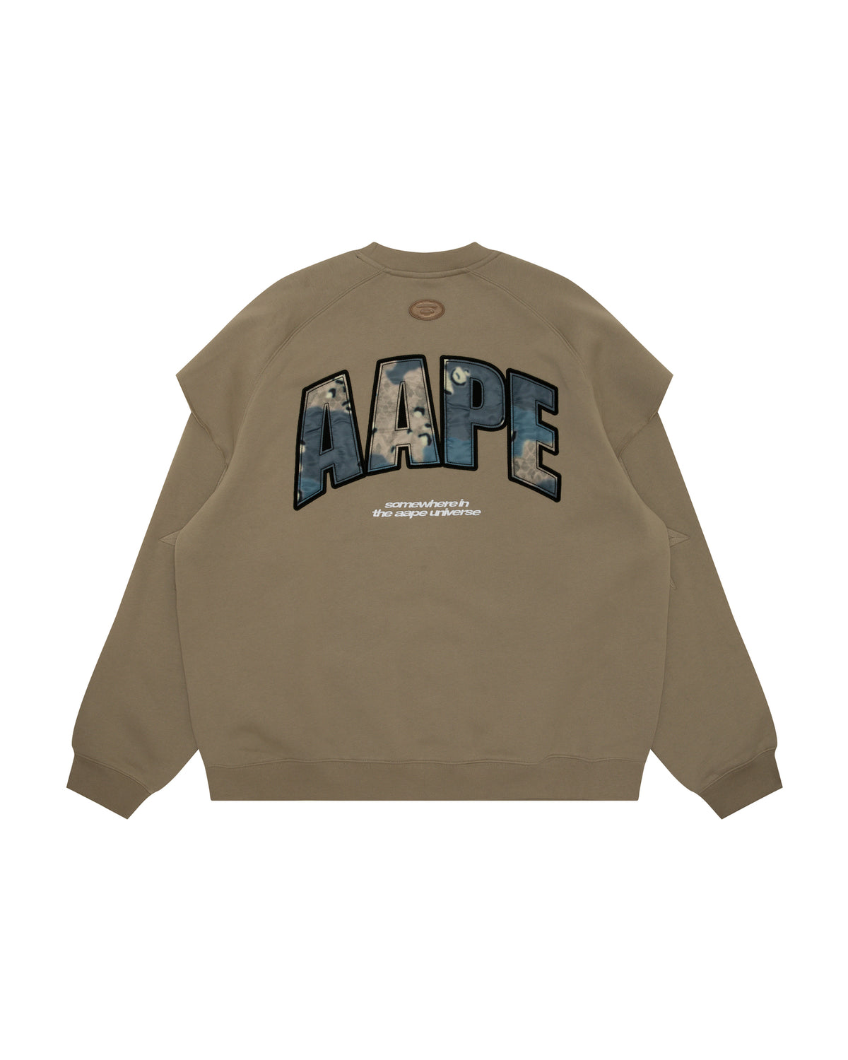 Moonface logo layered sweatshirt