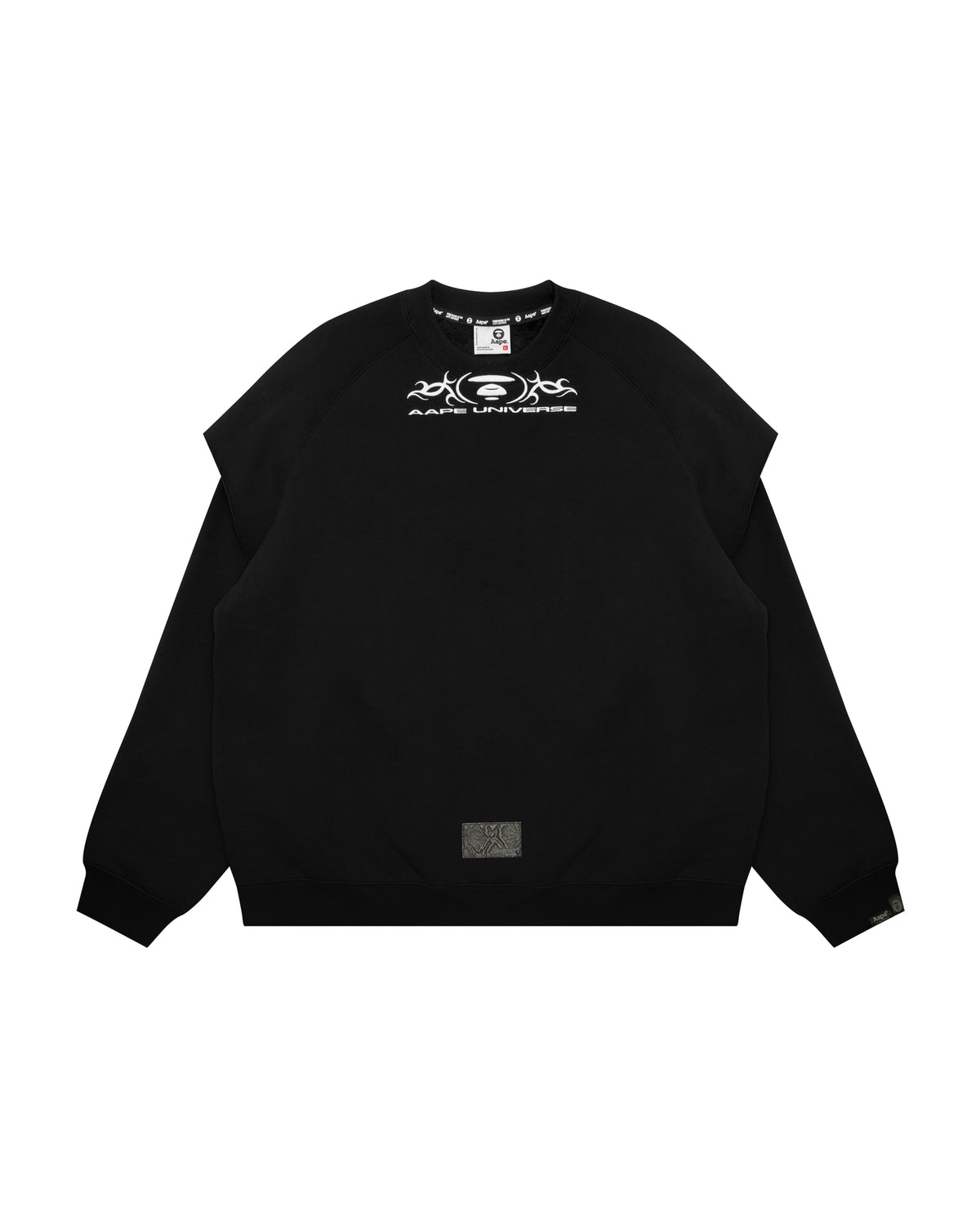 Moonface logo layered sweatshirt